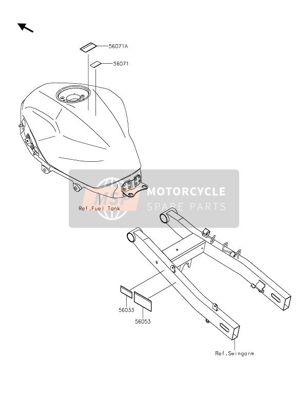 Kawasaki NINJA 400 2021 Étiquettes pour un 2021 Kawasaki NINJA 400