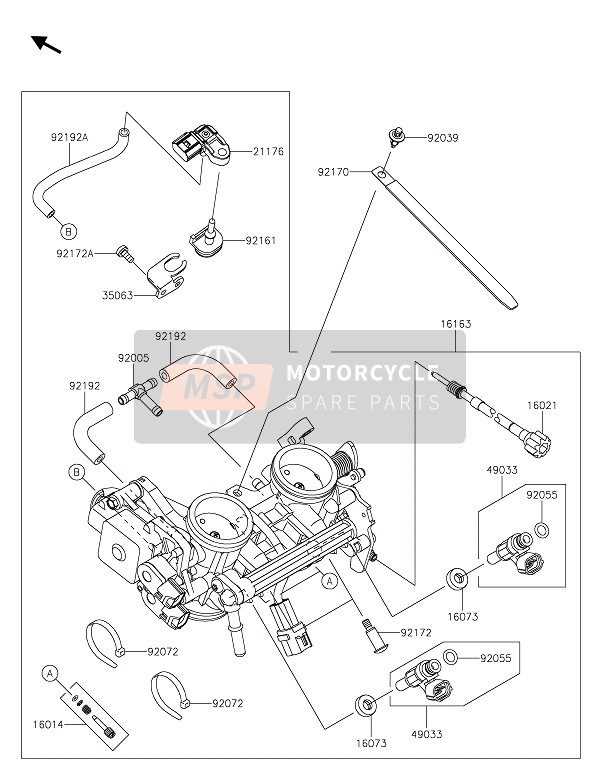 490330576, NOZZLE-INJECTION, Kawasaki, 0