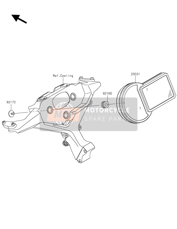 Kawasaki NINJA H2 2021 METER(S) for a 2021 Kawasaki NINJA H2