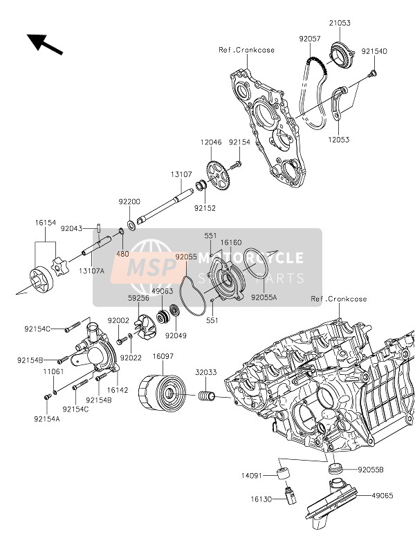 Kawasaki NINJA H2R 2021 ÖLPUMPE für ein 2021 Kawasaki NINJA H2R