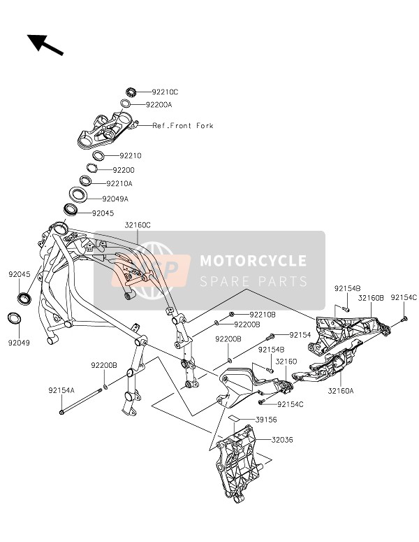 Kawasaki NINJA H2R 2021 Cadre pour un 2021 Kawasaki NINJA H2R