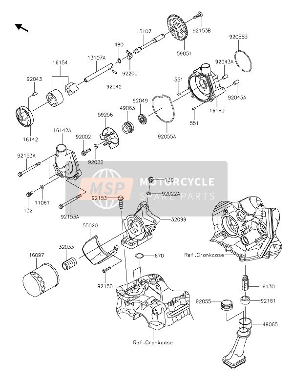 Kawasaki NINJA ZX-6R 2021 OIL PUMP for a 2021 Kawasaki NINJA ZX-6R