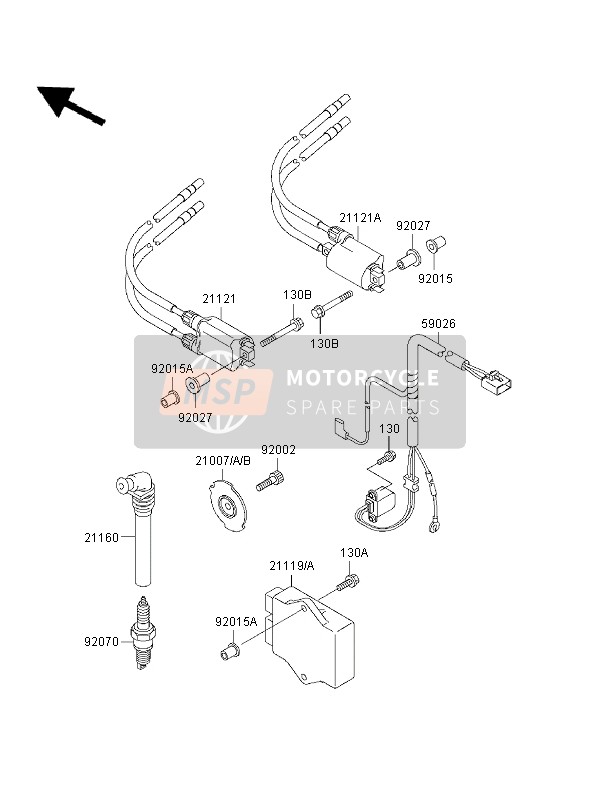 Kawasaki NINJA ZX-6R 1996 Ignition System for a 1996 Kawasaki NINJA ZX-6R