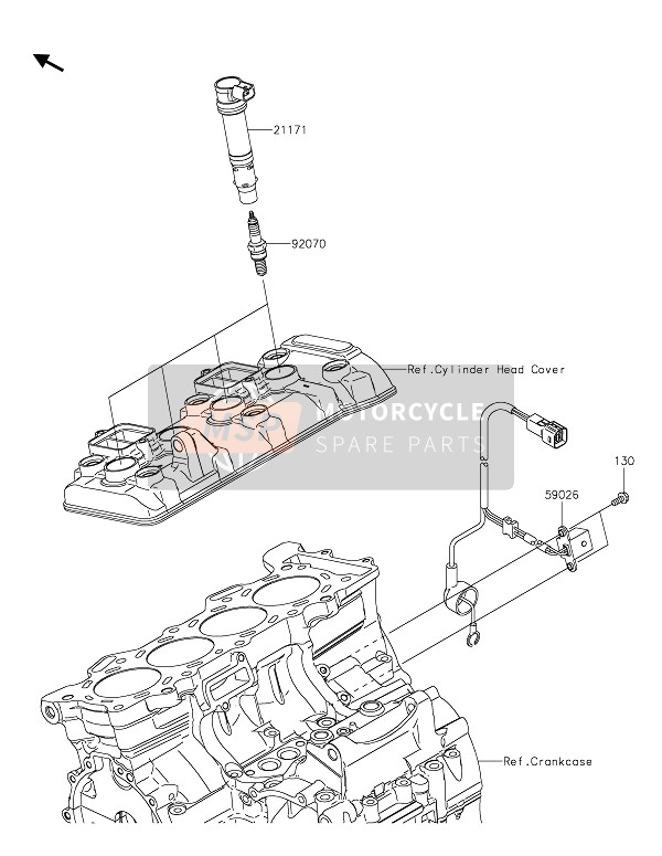 Kawasaki NINJA ZX-6R 2021 IGNITION SYSTEM for a 2021 Kawasaki NINJA ZX-6R