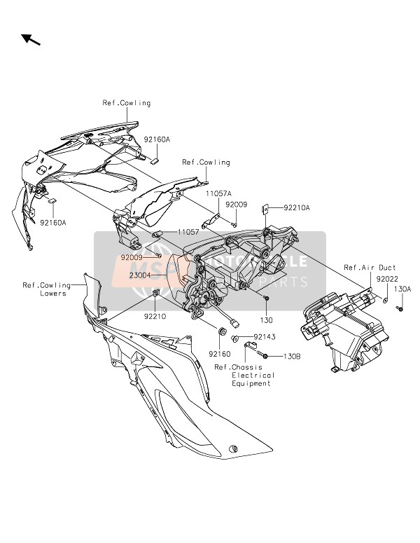 Kawasaki NINJA ZX-6R 2021 HEADLIGHT(S) for a 2021 Kawasaki NINJA ZX-6R