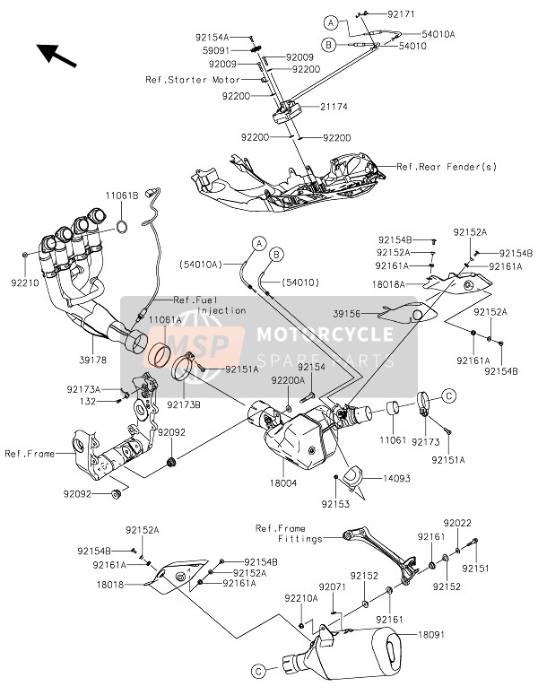 391780390, MANIFOLD-COMP-EXHAUST, Kawasaki, 0