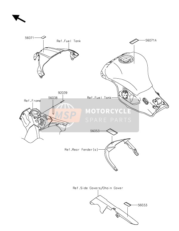 Kawasaki NINJA ZX-10R 2021 Etiketten voor een 2021 Kawasaki NINJA ZX-10R