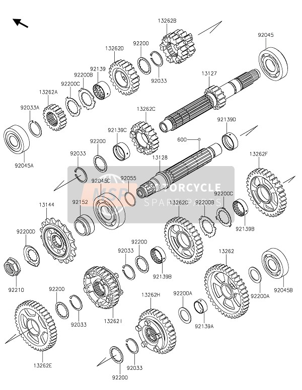 Kawasaki NINJA ZX-10RR 2021 TRANSMISSION for a 2021 Kawasaki NINJA ZX-10RR