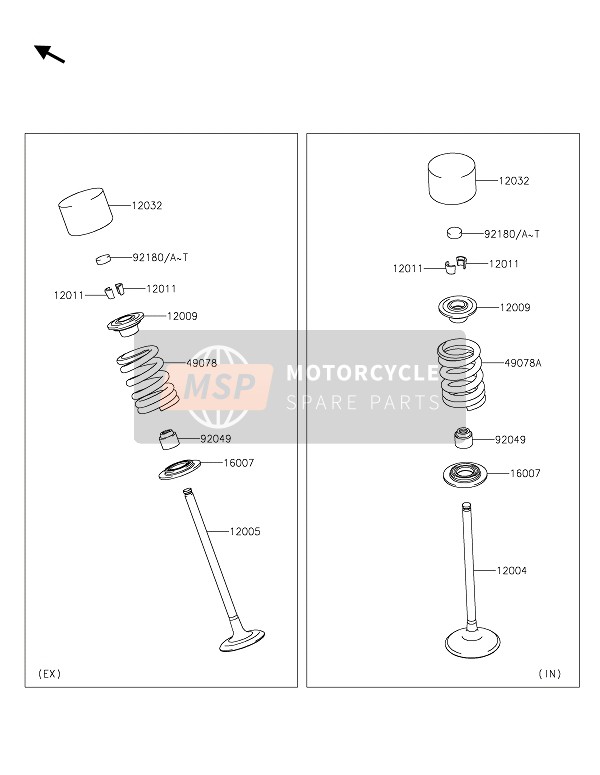 Kawasaki VERSYS 1000 S 2021 VALVE(S) for a 2021 Kawasaki VERSYS 1000 S