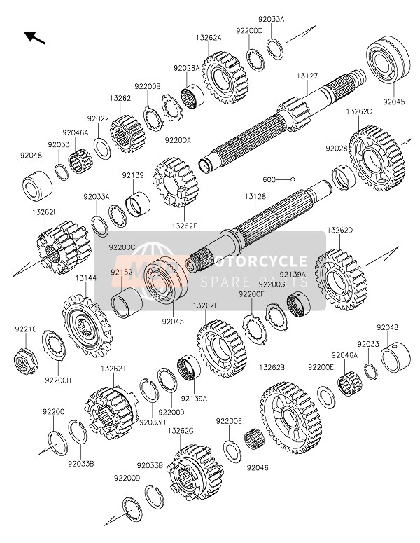 Kawasaki VERSYS 1000 SE 2021 TRANSMISSION for a 2021 Kawasaki VERSYS 1000 SE