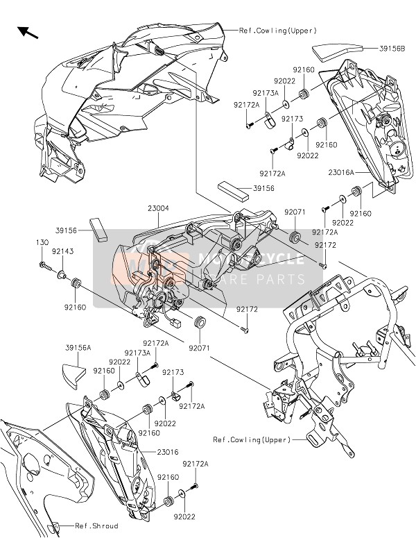 Kawasaki VERSYS 1000 SE 2021 Phare(S) pour un 2021 Kawasaki VERSYS 1000 SE