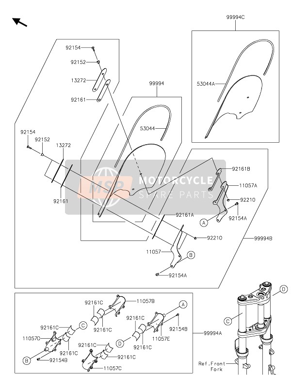 Kawasaki VULCAN S 2021 ZUBEHÖR (WINDSCHILD) für ein 2021 Kawasaki VULCAN S