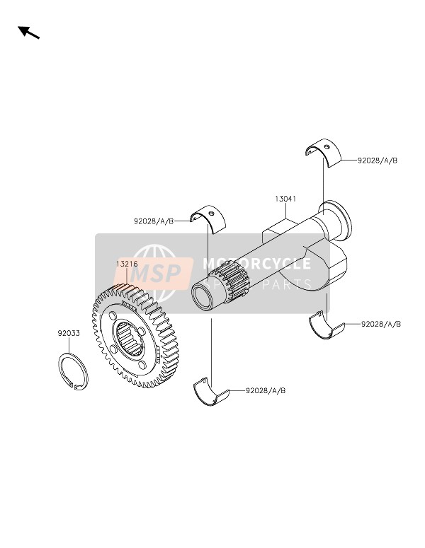 Kawasaki W800 STREET 2021 Balancer voor een 2021 Kawasaki W800 STREET