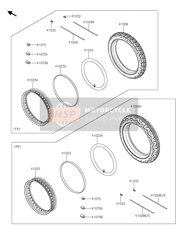 410250415, Rim,Rr,18M/CXMT3.00, Kawasaki, 0