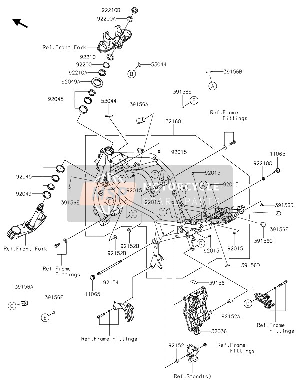 32160191446Y, FRAME-COMP,G.B.Green, Kawasaki, 0