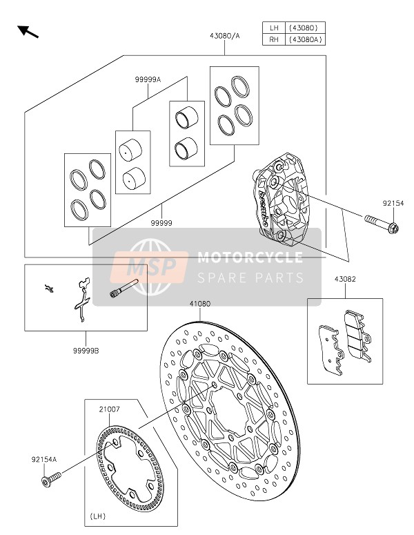 999990738, Kit.,Dust Keering ZR1000KLF, Kawasaki, 0