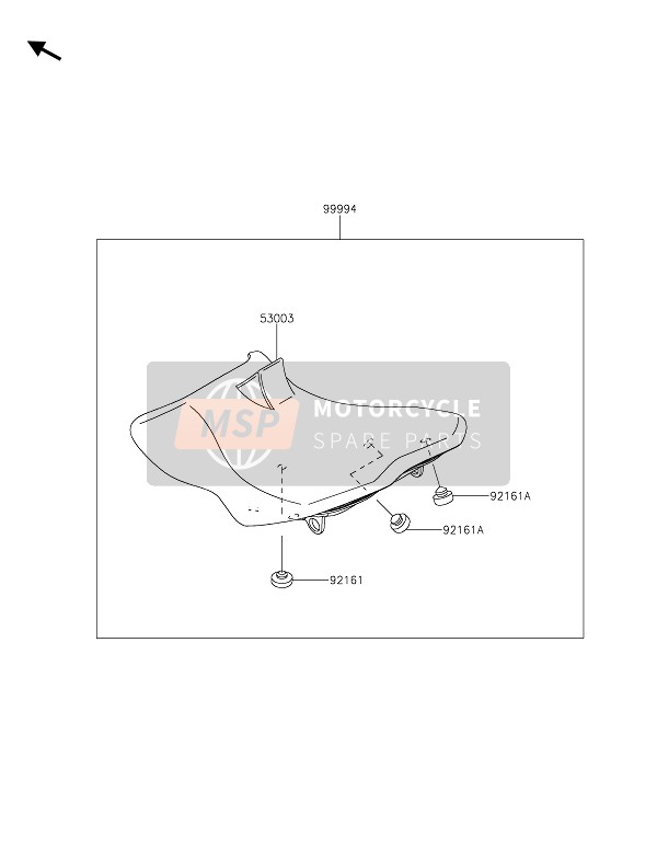 Kawasaki Z125 2021 Accessorio (posto a sedere) per un 2021 Kawasaki Z125