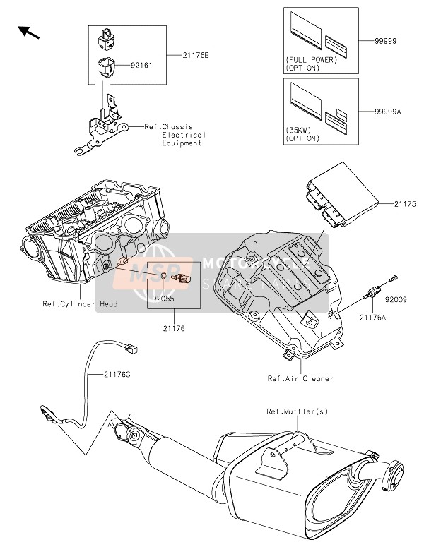 211760966, Sensor,Oxygen, Kawasaki, 0