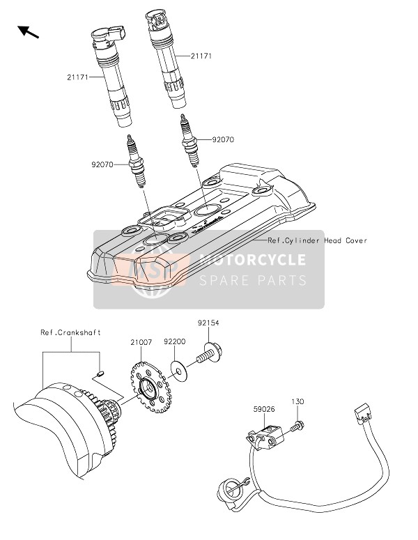 Kawasaki Z650 2021 Système de mise à feu pour un 2021 Kawasaki Z650