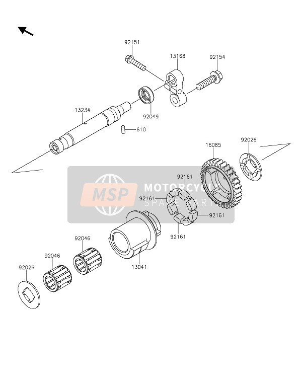 Kawasaki Z900RS 2021 Balancer voor een 2021 Kawasaki Z900RS