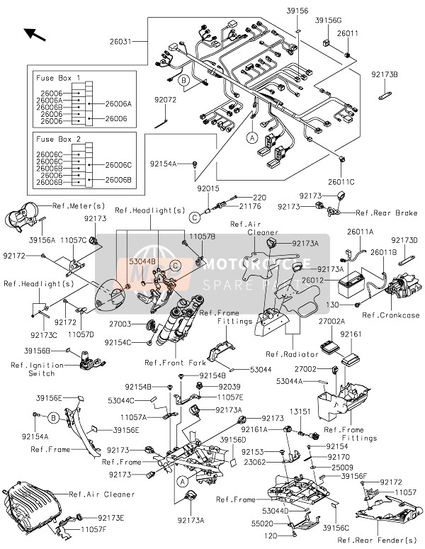 260312755, Harness,Main, Kawasaki, 0