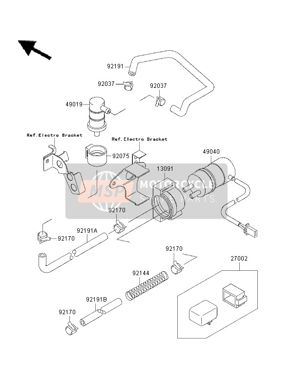 Kawasaki NINJA ZX-7RR 1996 Fuel Pump for a 1996 Kawasaki NINJA ZX-7RR