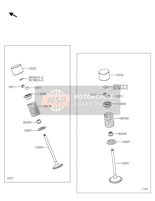 Kawasaki ZZR1400 2021 Vannes pour un 2021 Kawasaki ZZR1400