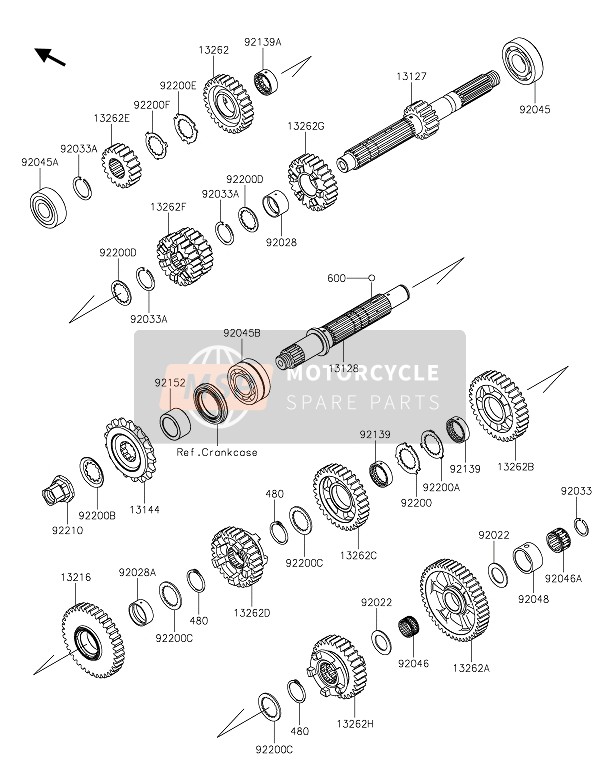 Kawasaki ZZR1400 2021 Transmission pour un 2021 Kawasaki ZZR1400