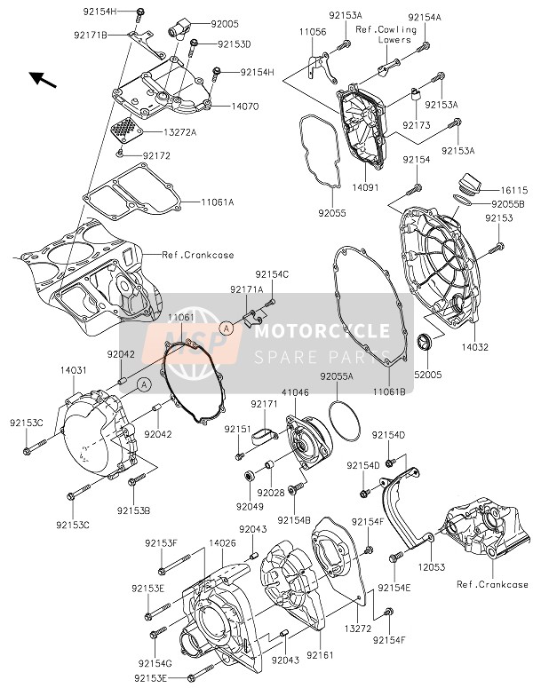 Kawasaki ZZR1400 2021 MOTORHAUBE(EN) für ein 2021 Kawasaki ZZR1400