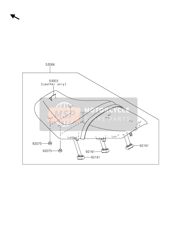 Kawasaki ZZR1400 2021 Siège pour un 2021 Kawasaki ZZR1400