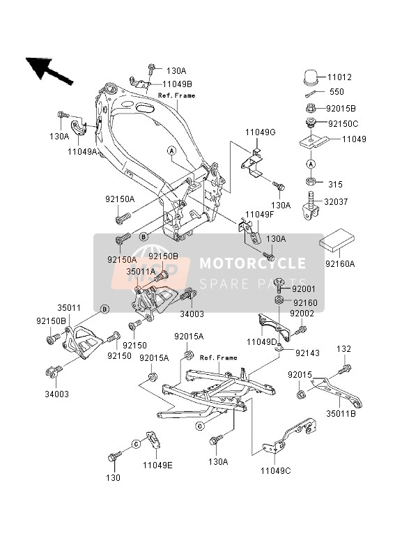 350111779, Stay,Muffler, Kawasaki, 0