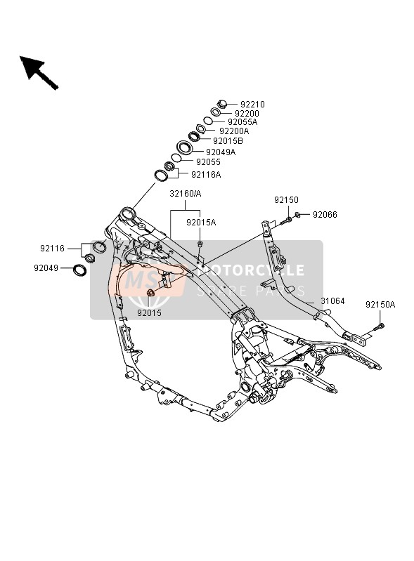 321600094, FRAME-COMP, Kawasaki, 1