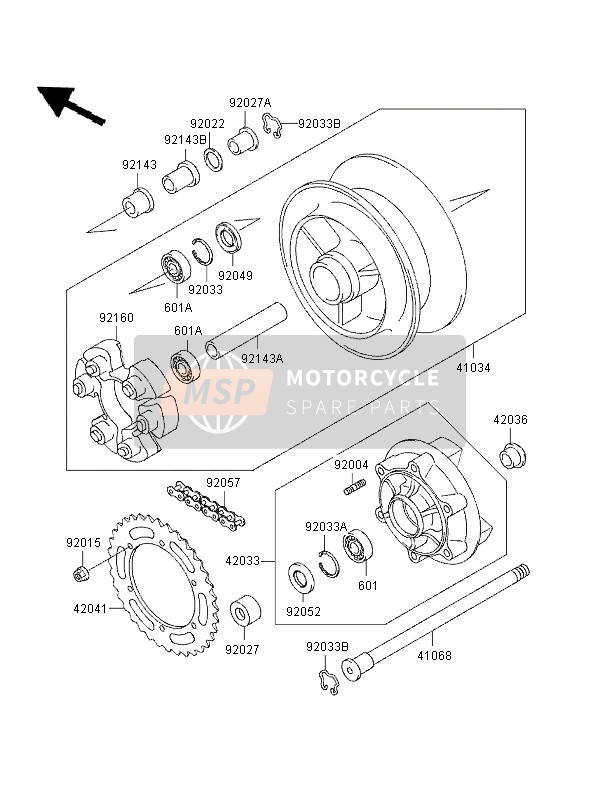 410341256, DRUM-ASSY,Rear Brake, Kawasaki, 0