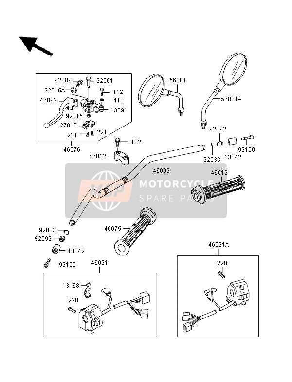 460921181, LEVER-GRIP,Clutch, Kawasaki, 0