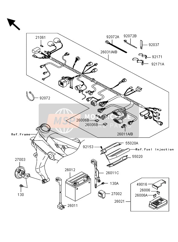 Kawasaki Z1000 2005 Chassis Electrical Equipment for a 2005 Kawasaki Z1000