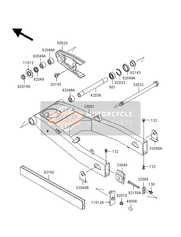 920460008, Naald Lager, Kawasaki, 2