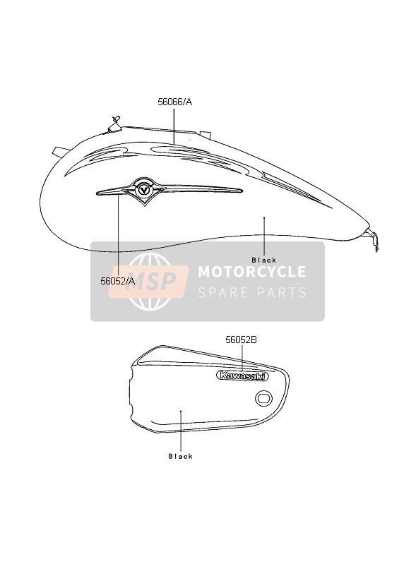 560660361, Pattern,Fueltank,Lh, Kawasaki, 0