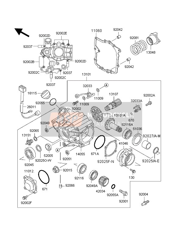 920271163, Huelse 25,2X29,8X23,9, Kawasaki, 1