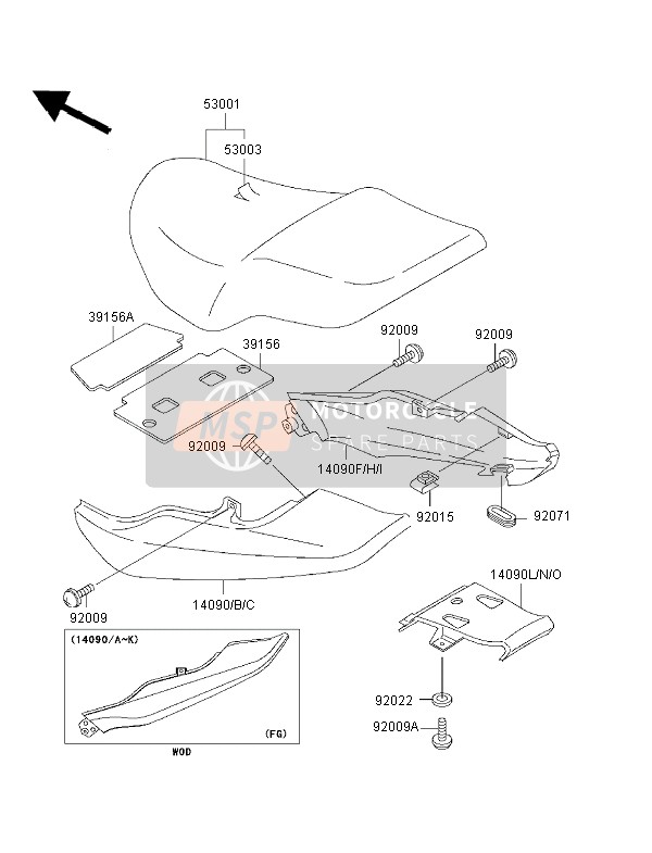 140901754B1, Cover,Seat,Cnt,F.Red, Kawasaki, 0