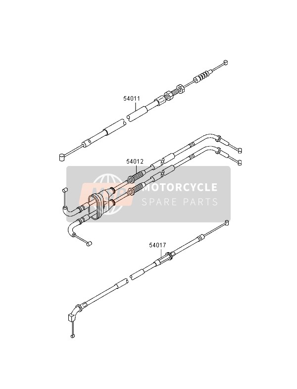 Kawasaki NINJA ZX-6R 1998 Cables for a 1998 Kawasaki NINJA ZX-6R