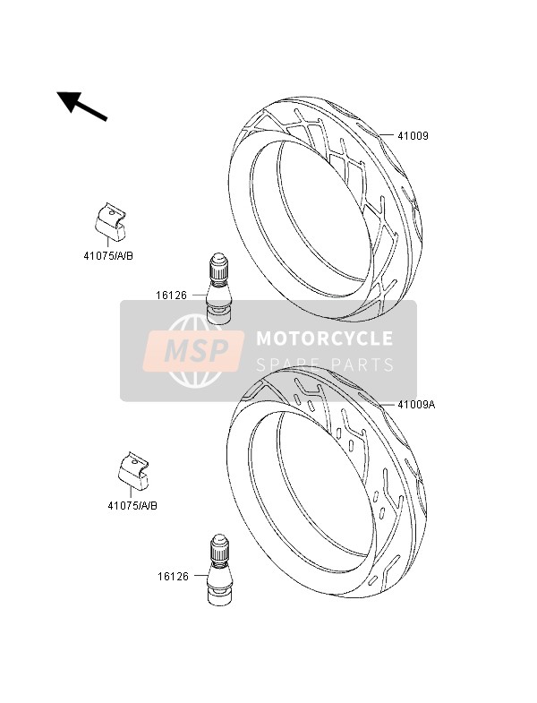 Kawasaki ZZ-R600 1998 Tyres for a 1998 Kawasaki ZZ-R600