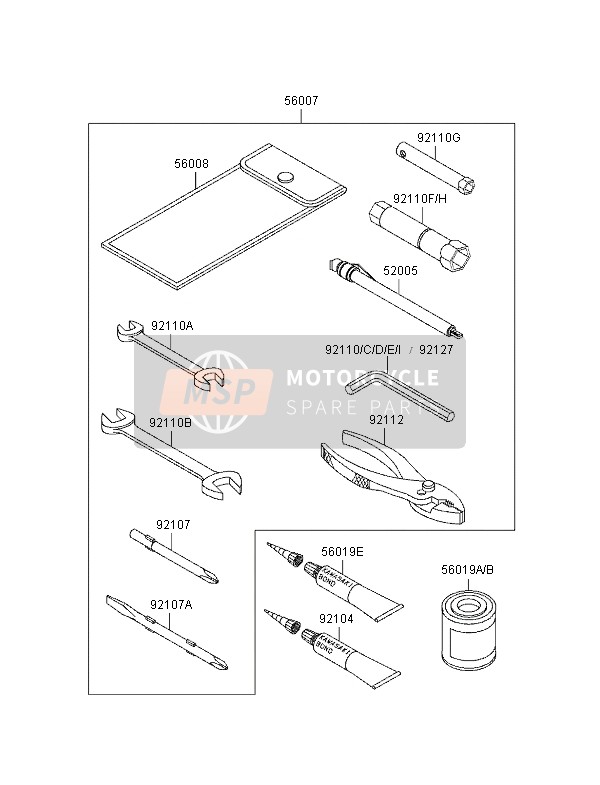 Kawasaki ZZ-R1100 1998 Outils des propriétaires pour un 1998 Kawasaki ZZ-R1100