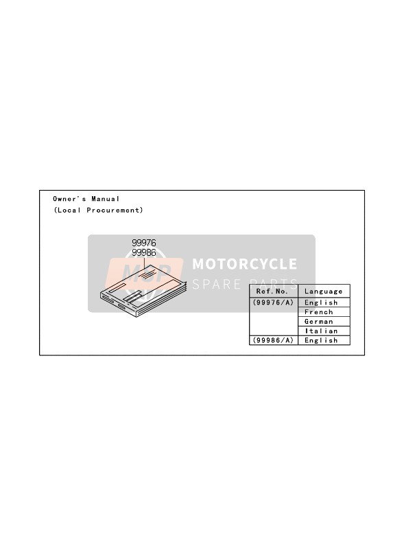 999861187, Owner'S Manual,English, Kawasaki, 0