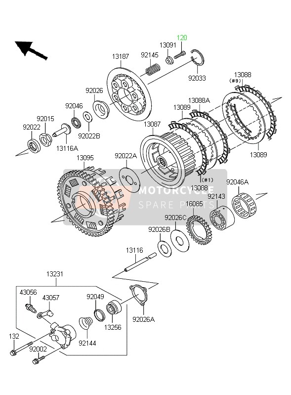 Kawasaki ZRX1200R 2004 Clutch for a 2004 Kawasaki ZRX1200R