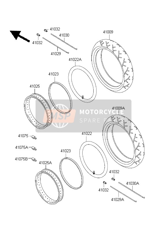 410231102, Felgenband,140/90-16(, Kawasaki, 0