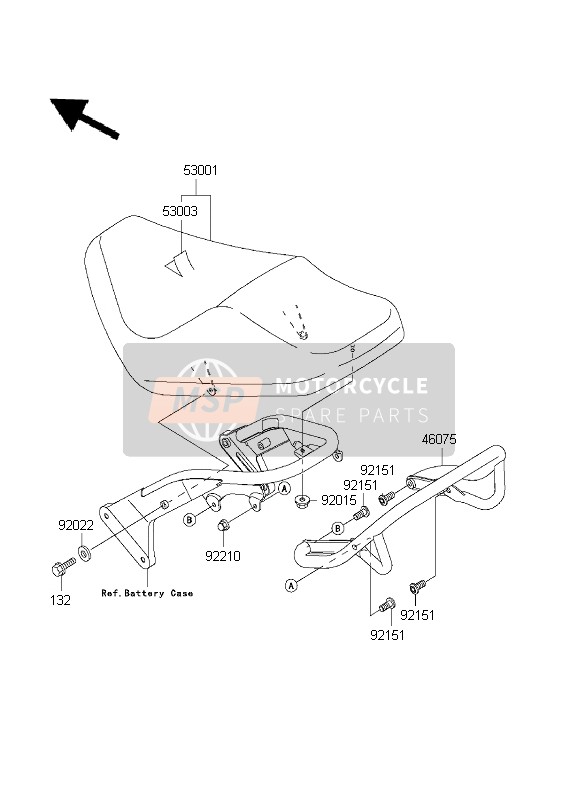 Kawasaki VN800 DRIFTER 1999 Asiento para un 1999 Kawasaki VN800 DRIFTER