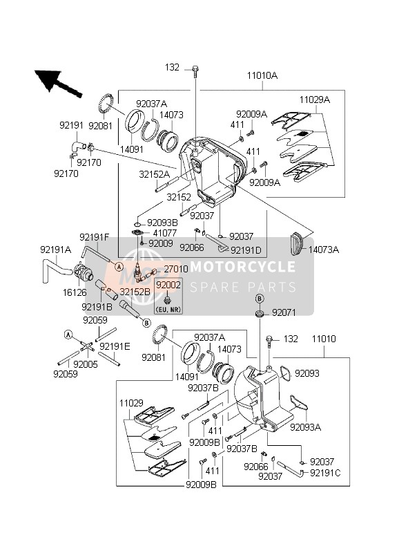 921911392, Tube,Drain, Kawasaki, 1