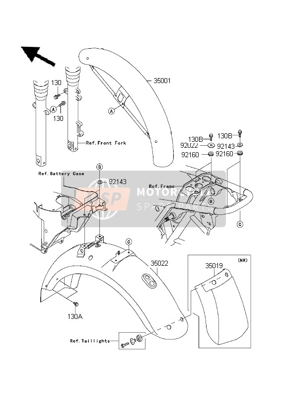 Kawasaki W650 1999 Fenders for a 1999 Kawasaki W650