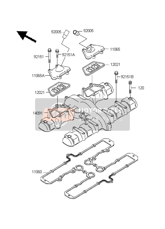 Kawasaki ZR-7 1999 Cylinder Head Cover for a 1999 Kawasaki ZR-7