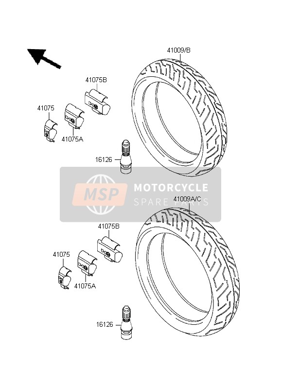 Kawasaki ZR-7 1999 Tyres for a 1999 Kawasaki ZR-7